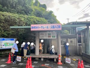 飛鳥山公園のモノレール乗り場