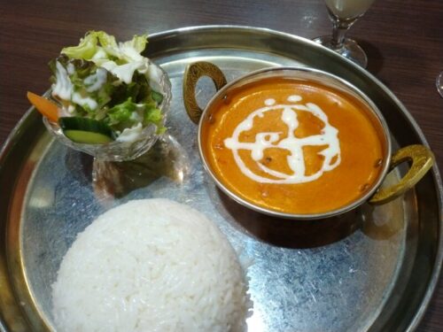 バターチキンカレーとライス