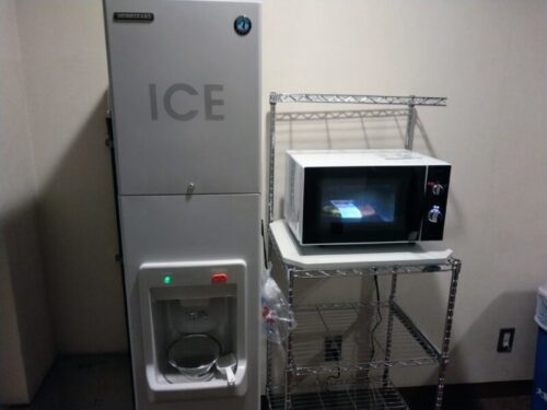氷のサービスと電子レンジ