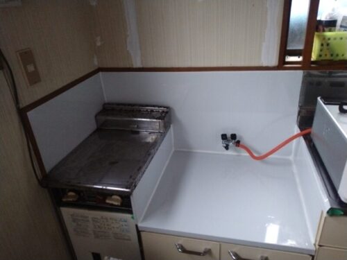 コンロの下のアフター画像