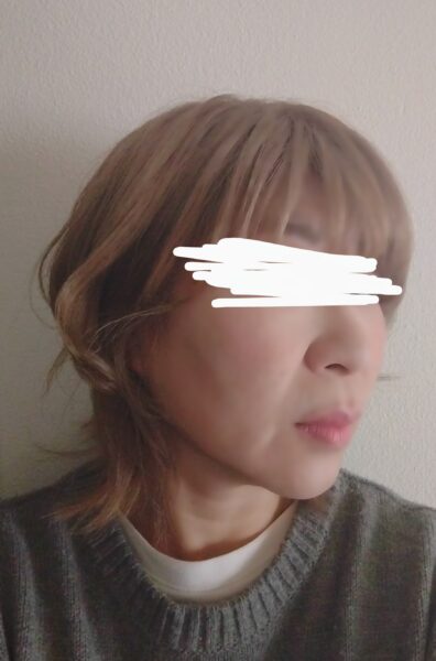 フェイスポインターを使って1ヵ月後の横顔