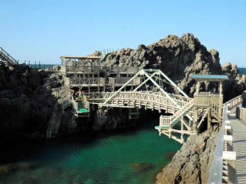 神津島の飛び込み台