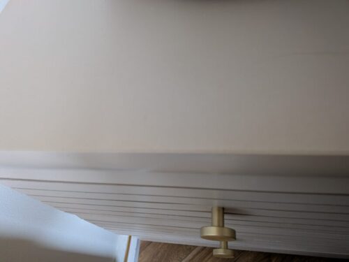 ペンキを塗った場所のアップ画像