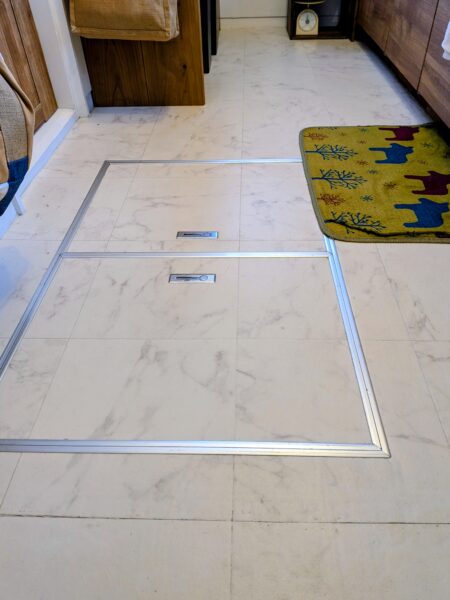 DIYから2年後のキッチンのクッションフロア