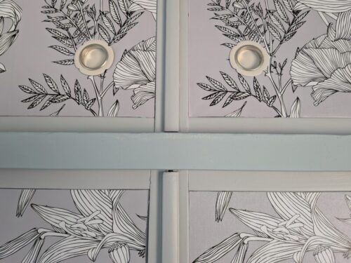 リメイクシートを張った襖のアップ画像